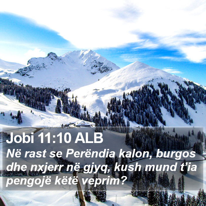 Jobi 11:10 ALB Bible Study