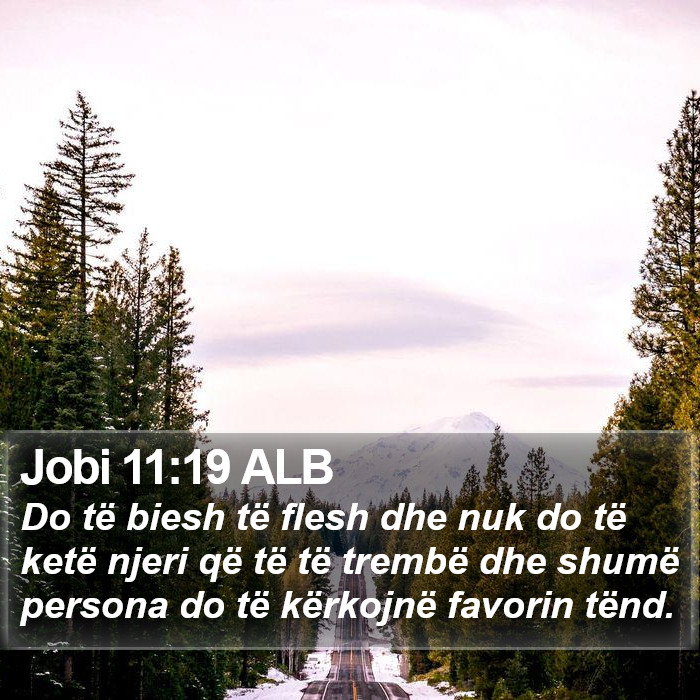 Jobi 11:19 ALB Bible Study