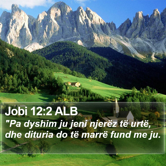 Jobi 12:2 ALB Bible Study