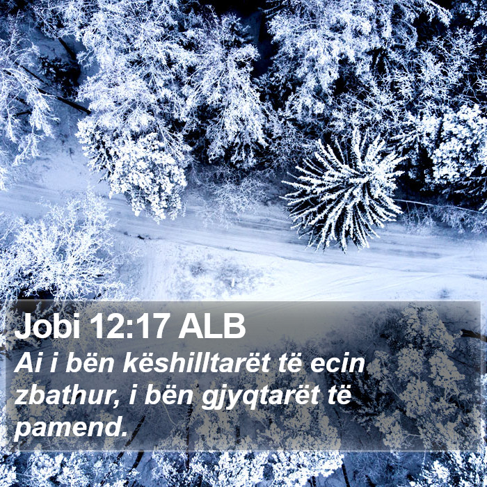 Jobi 12:17 ALB Bible Study