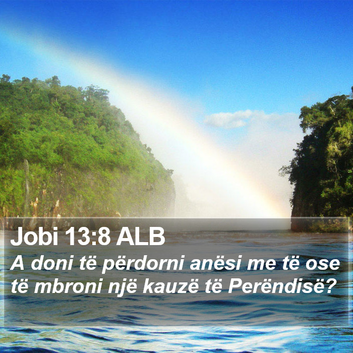 Jobi 13:8 ALB Bible Study