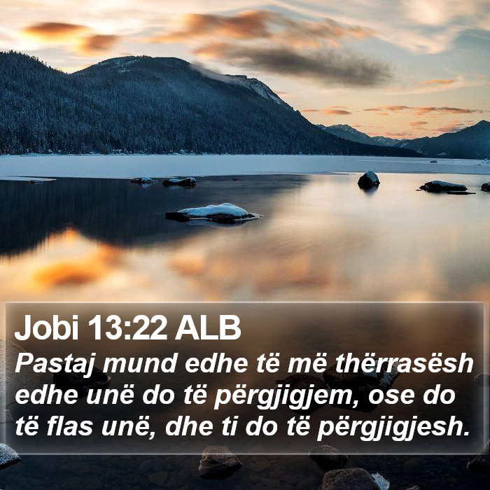 Jobi 13:22 ALB Bible Study
