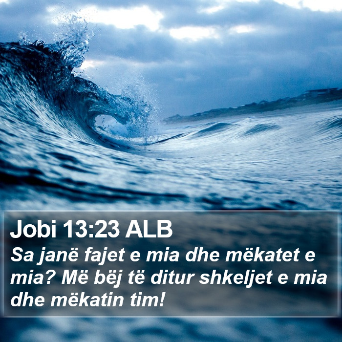 Jobi 13:23 ALB Bible Study