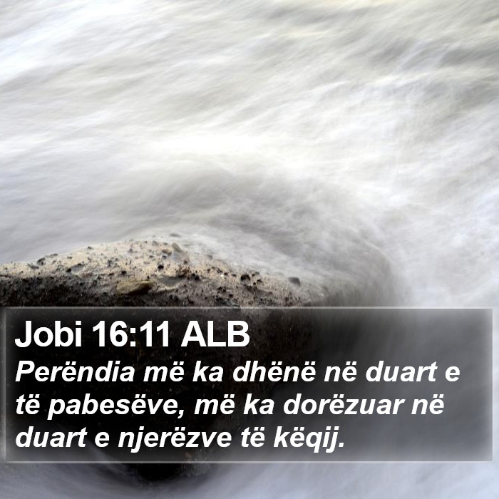 Jobi 16:11 ALB Bible Study