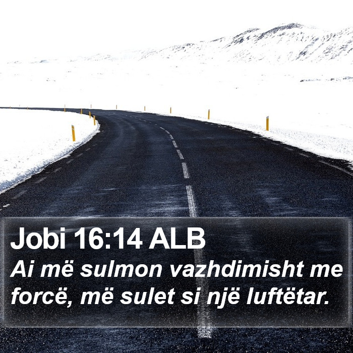 Jobi 16:14 ALB Bible Study