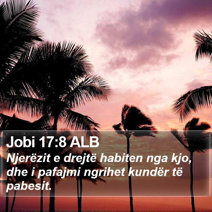 Jobi 17:8 ALB Bible Study