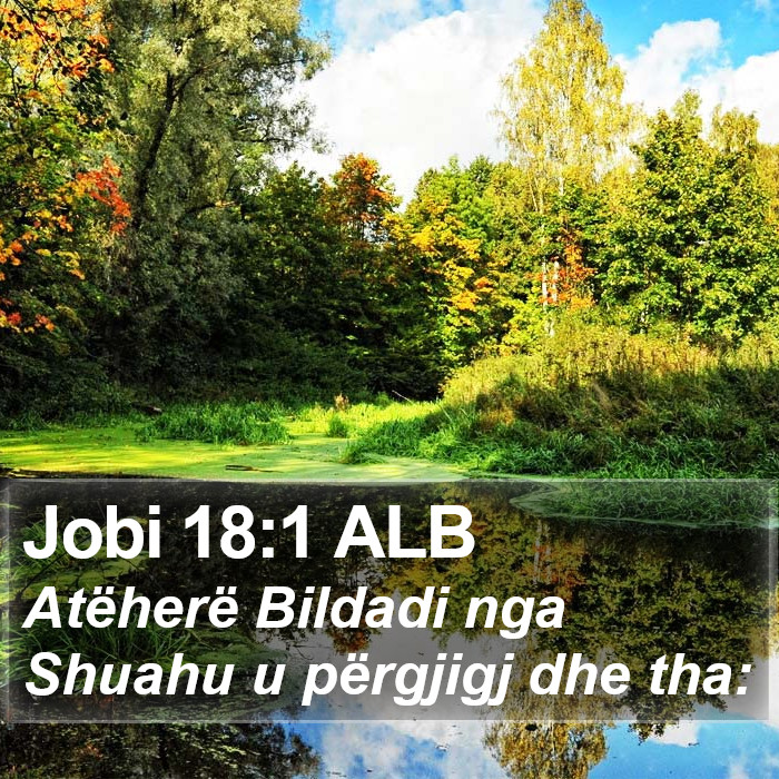 Jobi 18:1 ALB Bible Study