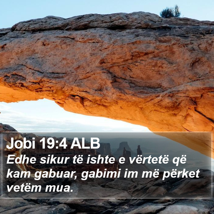 Jobi 19:4 ALB Bible Study