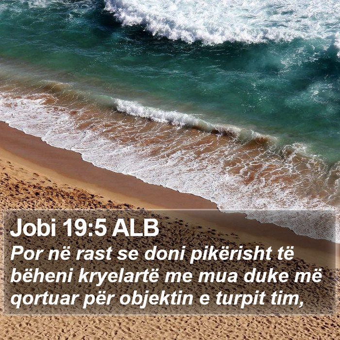 Jobi 19:5 ALB Bible Study