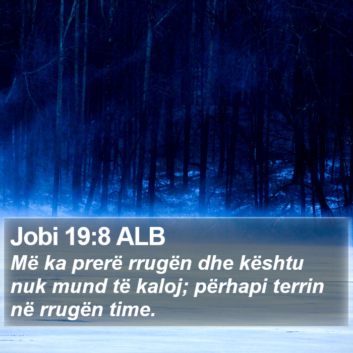 Jobi 19:8 ALB Bible Study