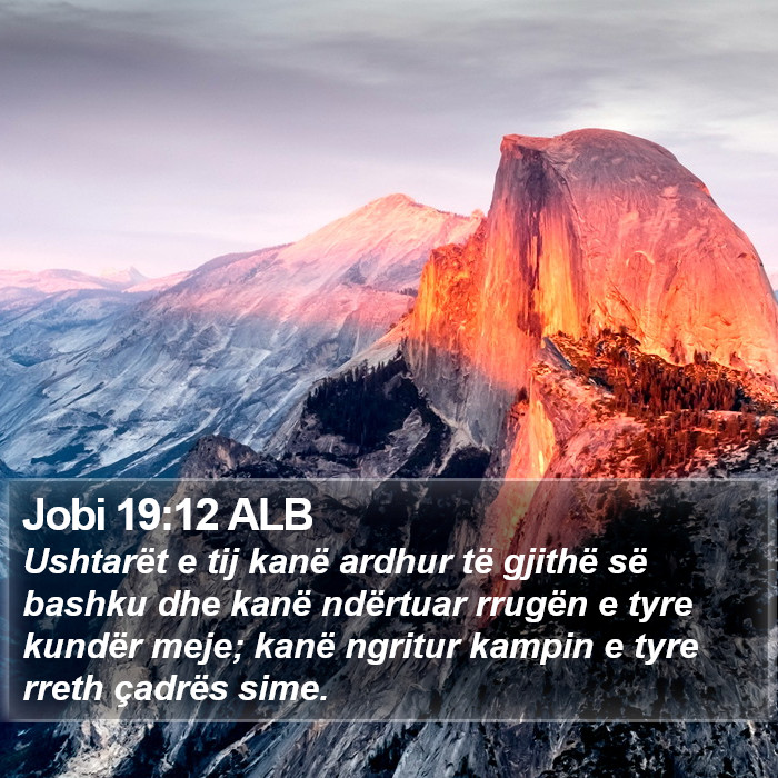Jobi 19:12 ALB Bible Study