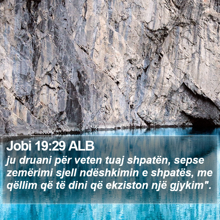 Jobi 19:29 ALB Bible Study