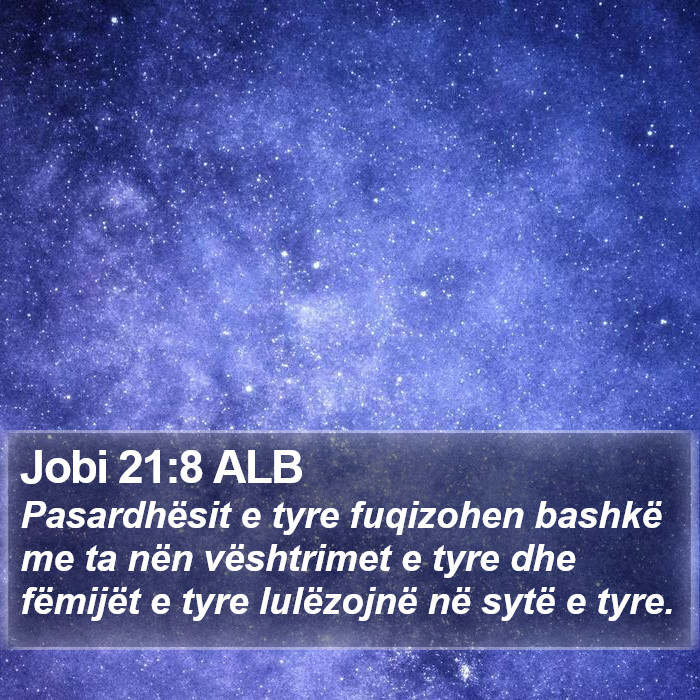 Jobi 21:8 ALB Bible Study