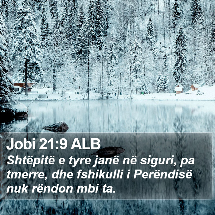 Jobi 21:9 ALB Bible Study