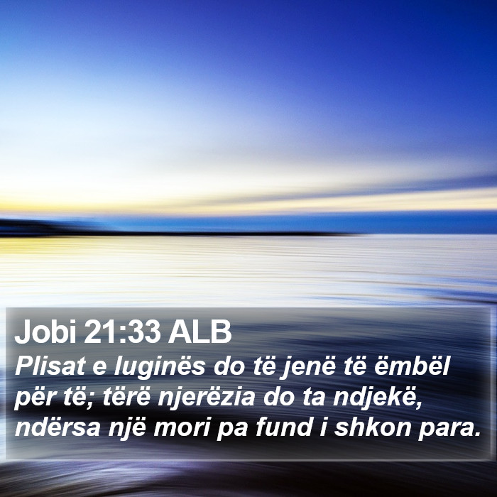 Jobi 21:33 ALB Bible Study