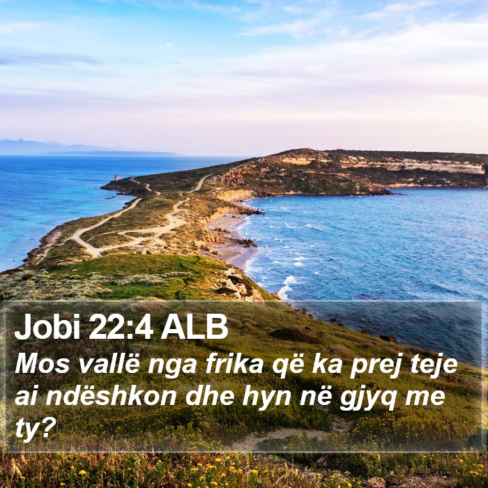 Jobi 22:4 ALB Bible Study