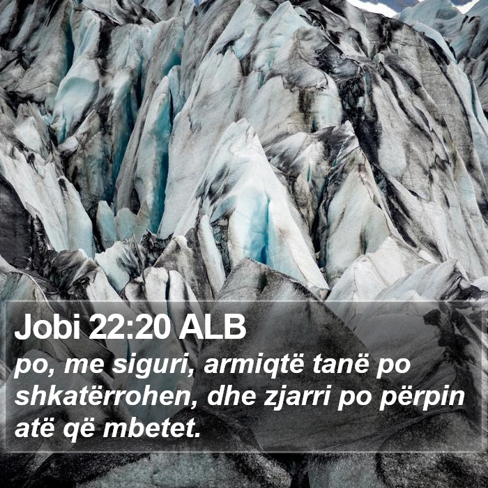 Jobi 22:20 ALB Bible Study
