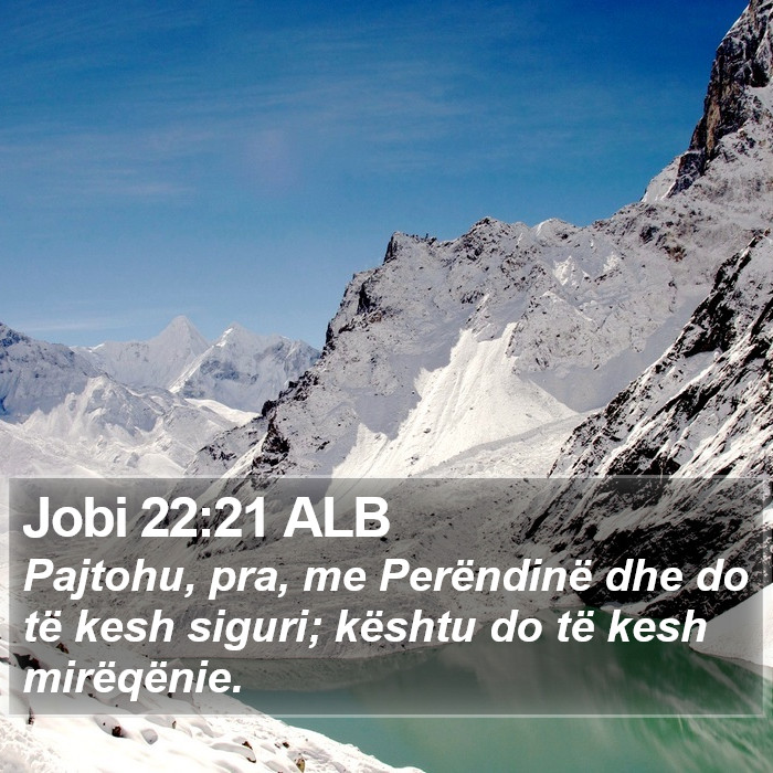Jobi 22:21 ALB Bible Study