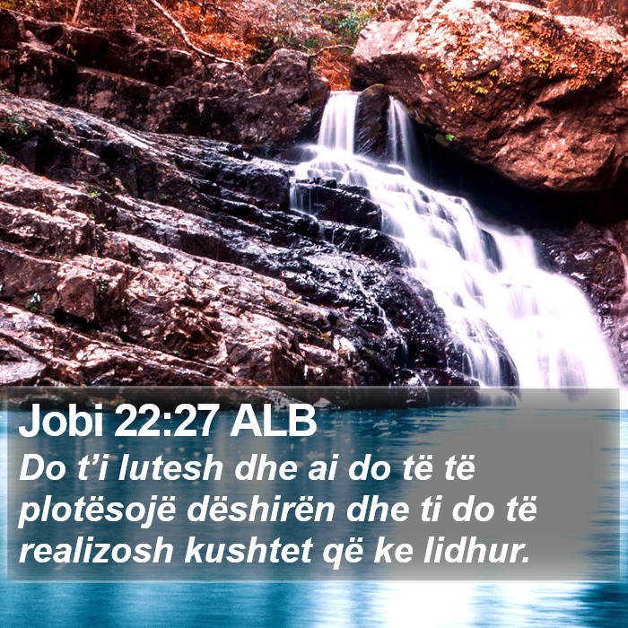 Jobi 22:27 ALB Bible Study
