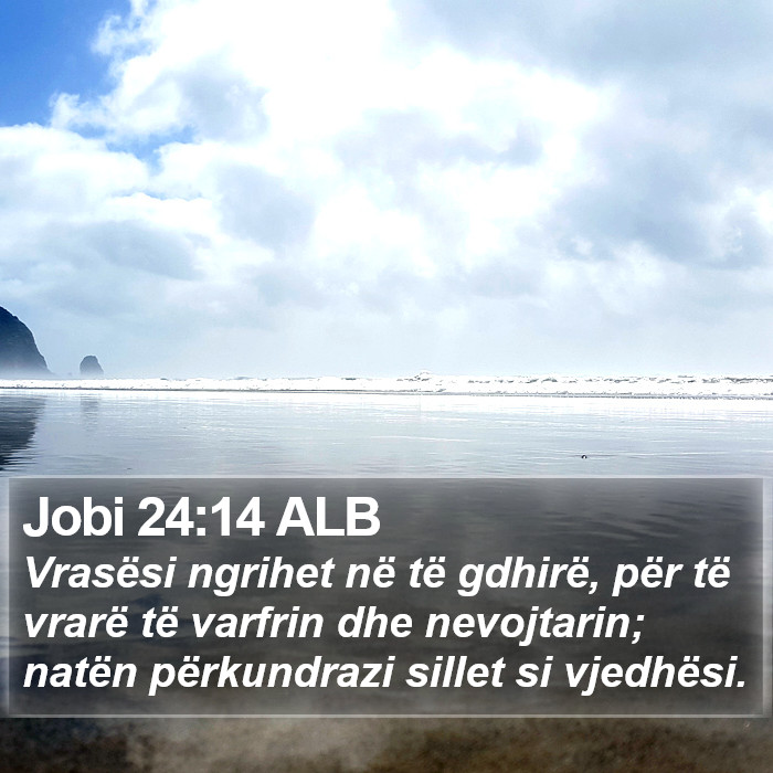 Jobi 24:14 ALB Bible Study