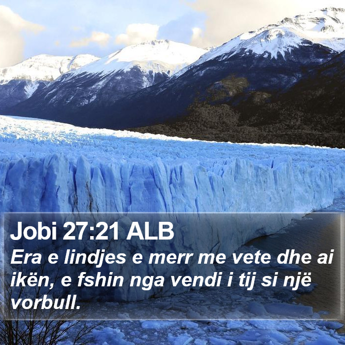 Jobi 27:21 ALB Bible Study