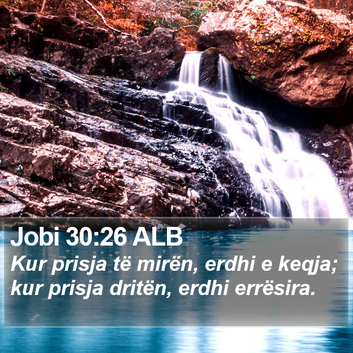 Jobi 30:26 ALB Bible Study