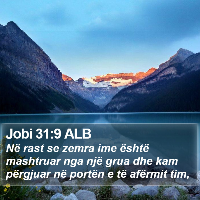 Jobi 31:9 ALB Bible Study