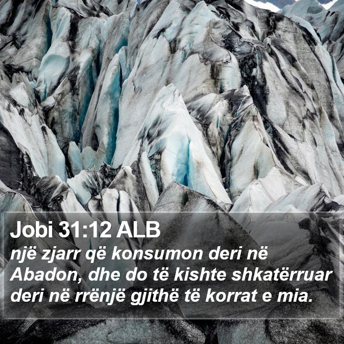 Jobi 31:12 ALB Bible Study