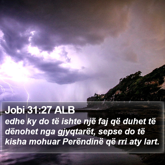Jobi 31:27 ALB Bible Study
