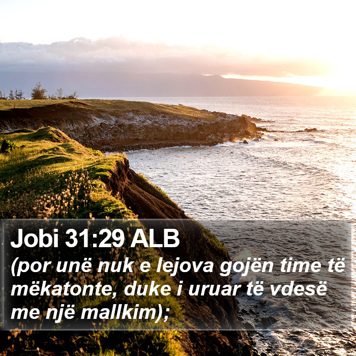 Jobi 31:29 ALB Bible Study