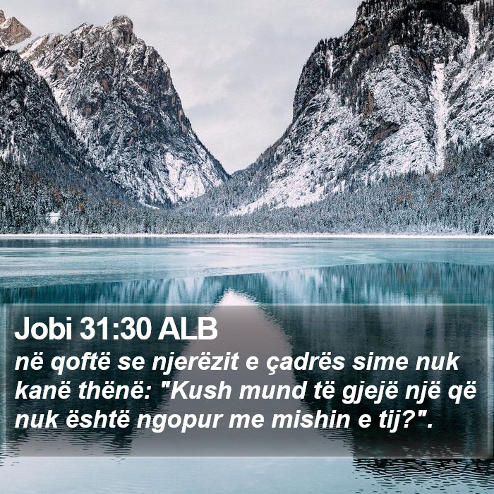 Jobi 31:30 ALB Bible Study