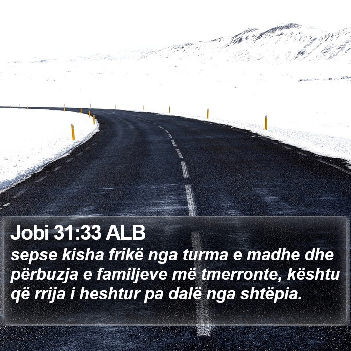 Jobi 31:33 ALB Bible Study