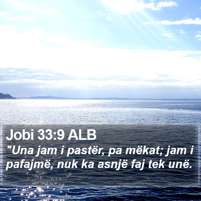 Jobi 33:9 ALB Bible Study