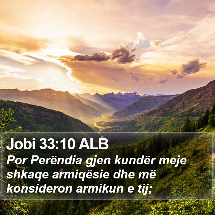 Jobi 33:10 ALB Bible Study