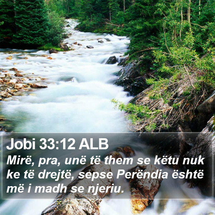 Jobi 33:12 ALB Bible Study