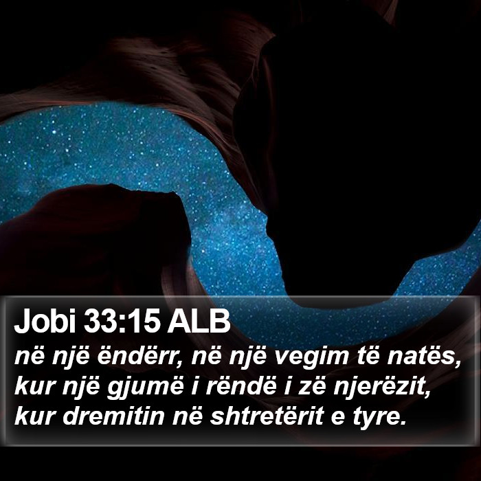 Jobi 33:15 ALB Bible Study