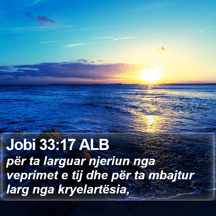 Jobi 33:17 ALB Bible Study