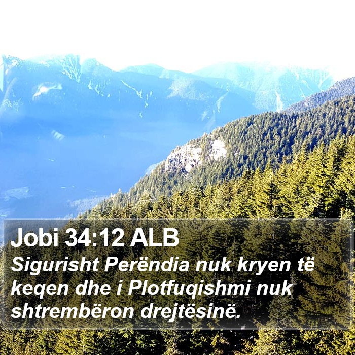 Jobi 34:12 ALB Bible Study