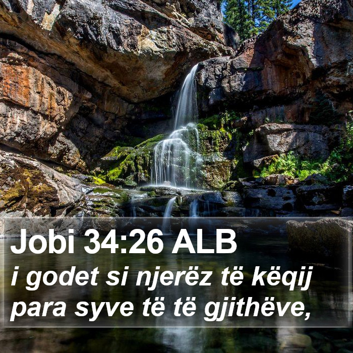 Jobi 34:26 ALB Bible Study