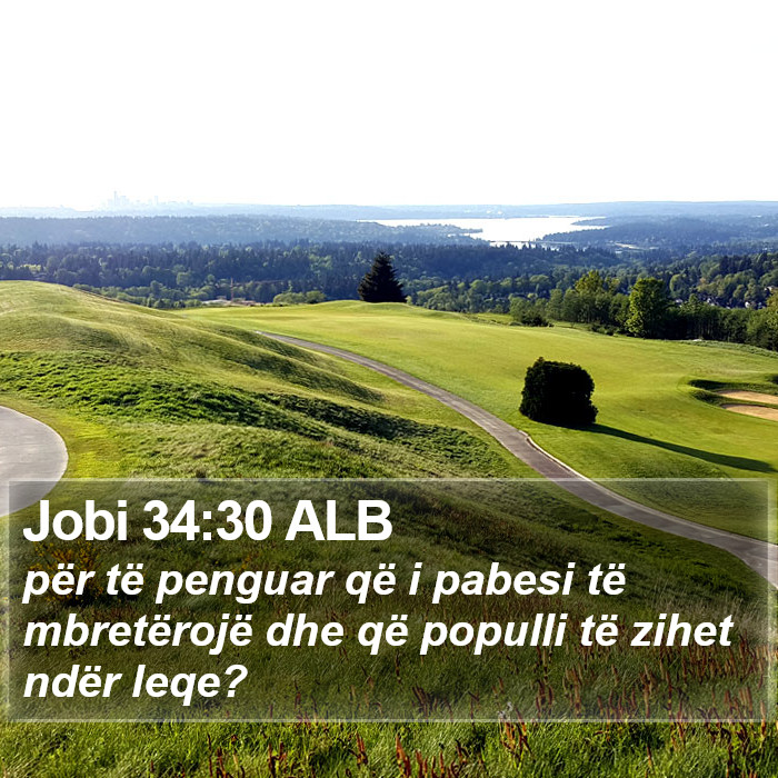 Jobi 34:30 ALB Bible Study