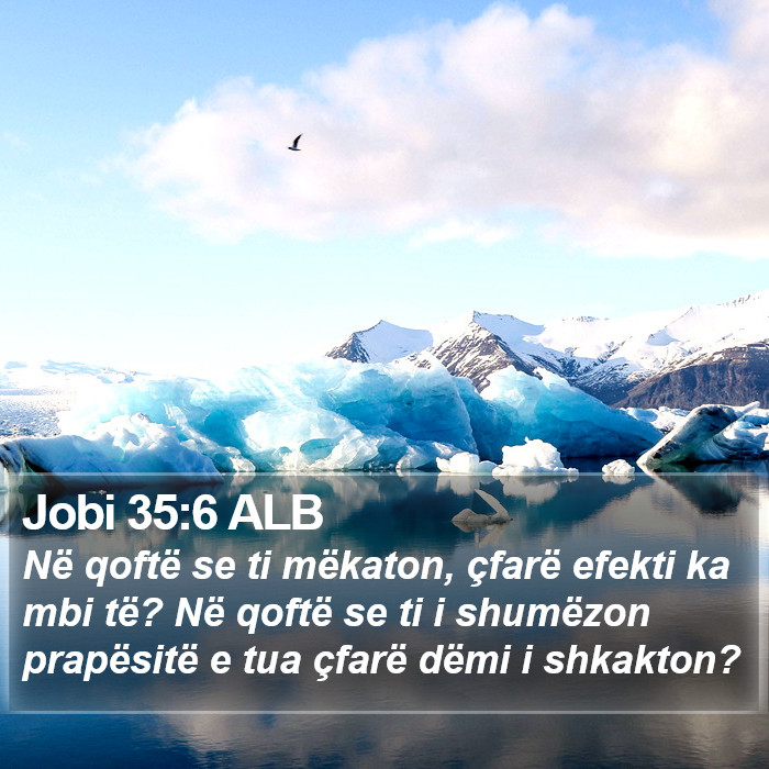 Jobi 35:6 ALB Bible Study