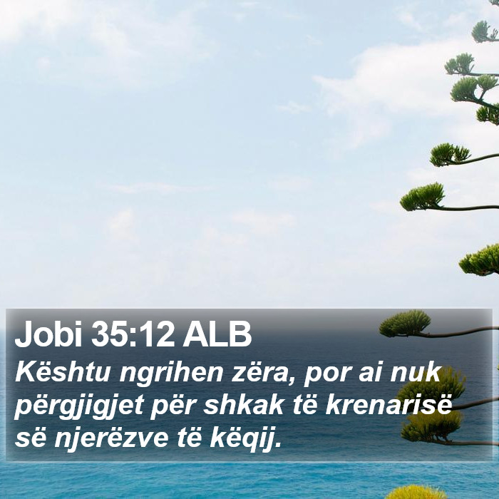 Jobi 35:12 ALB Bible Study