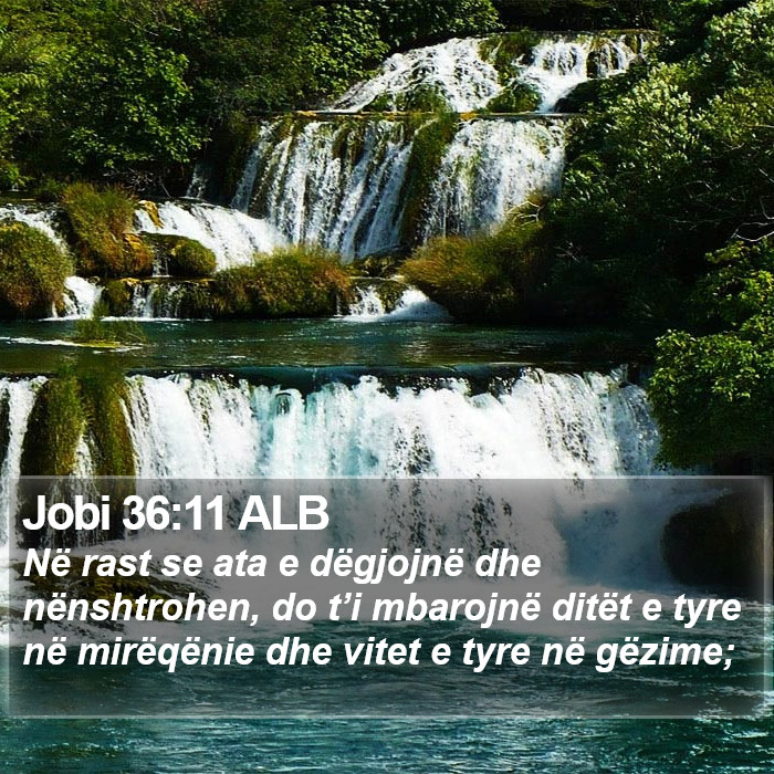 Jobi 36:11 ALB Bible Study