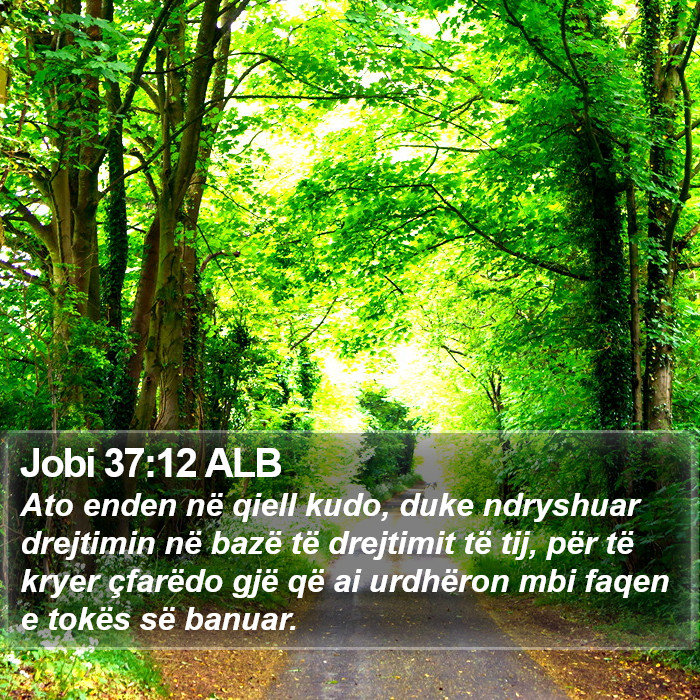 Jobi 37:12 ALB Bible Study