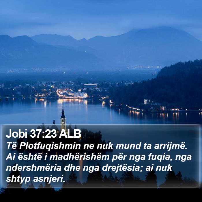 Jobi 37:23 ALB Bible Study