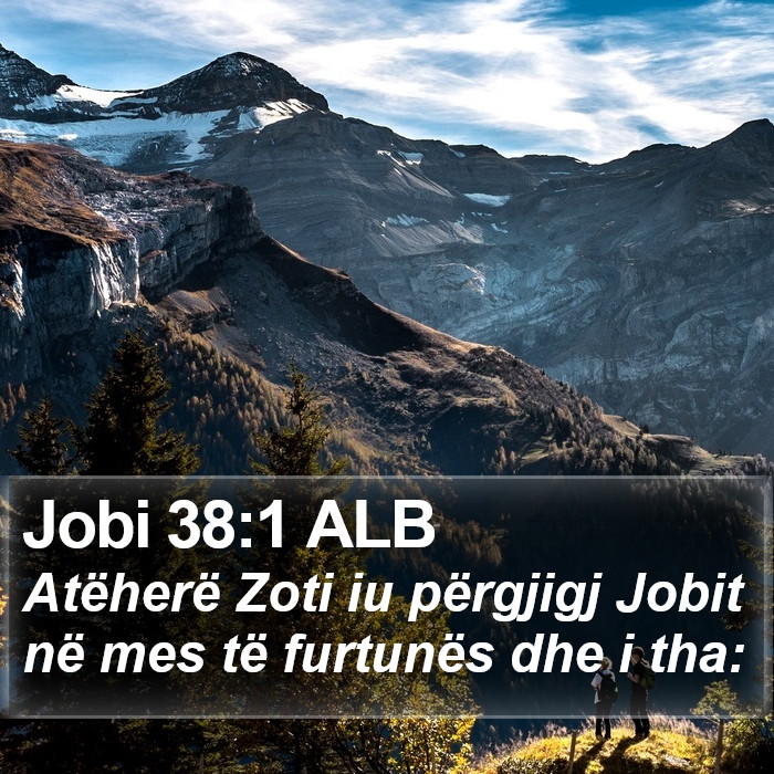 Jobi 38:1 ALB Bible Study