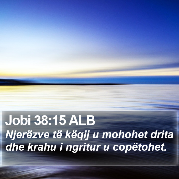 Jobi 38:15 ALB Bible Study