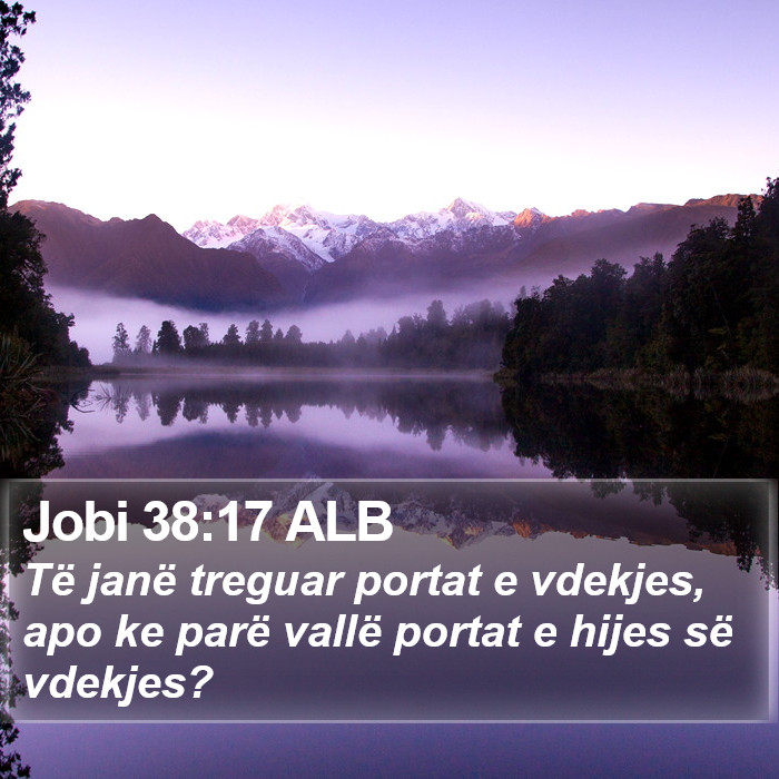 Jobi 38:17 ALB Bible Study