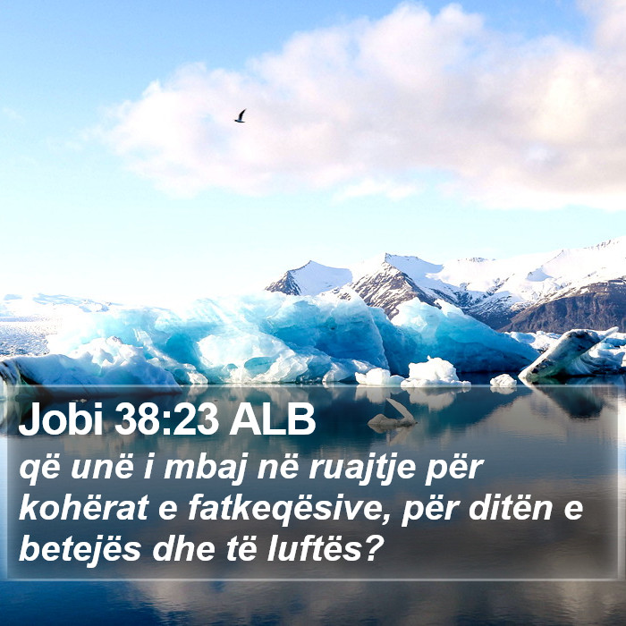 Jobi 38:23 ALB Bible Study