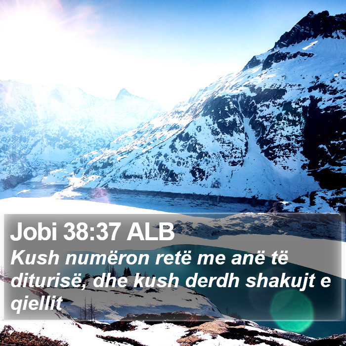 Jobi 38:37 ALB Bible Study